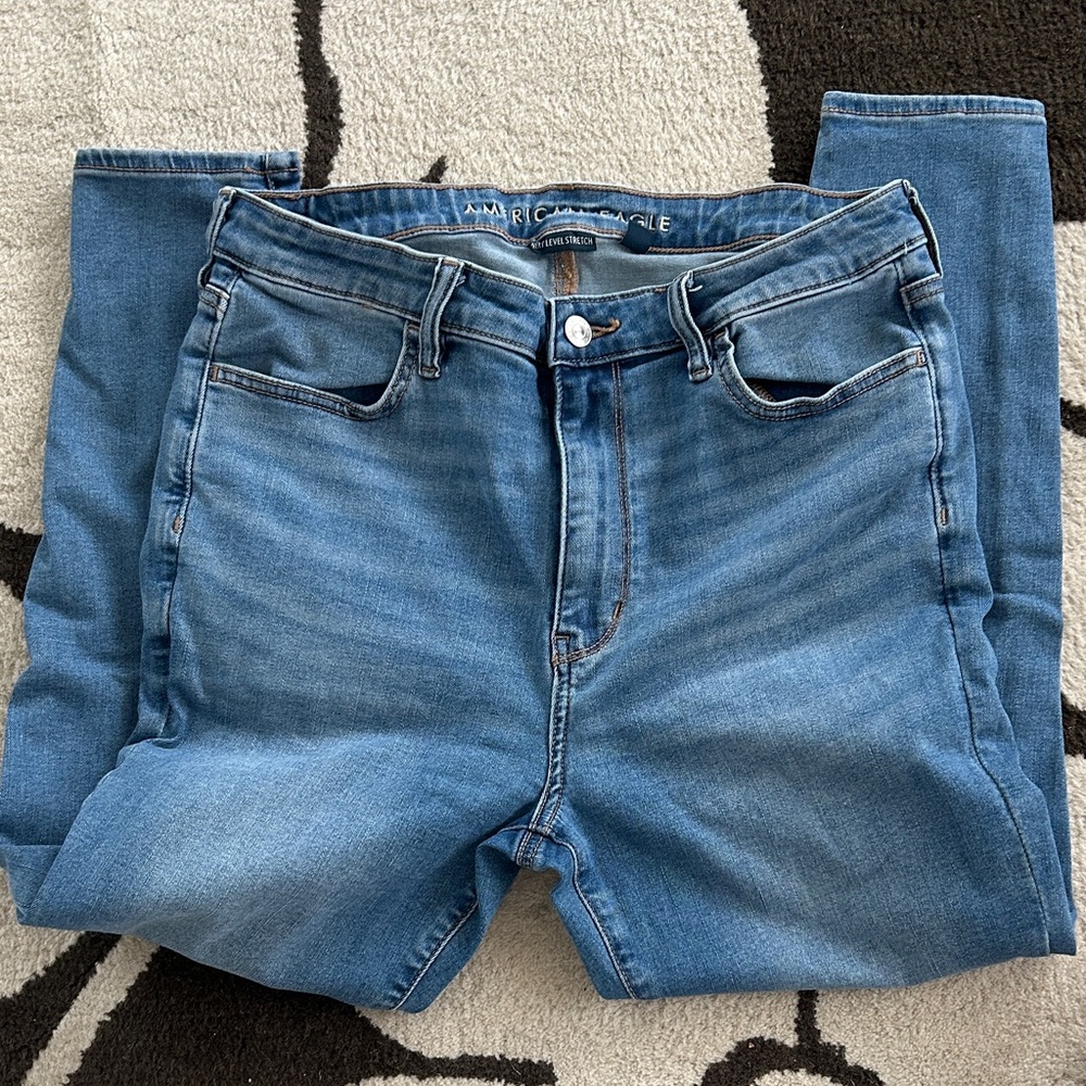 American Eagle Next Level Stretch Super High Rise Jegging, 12 xshort